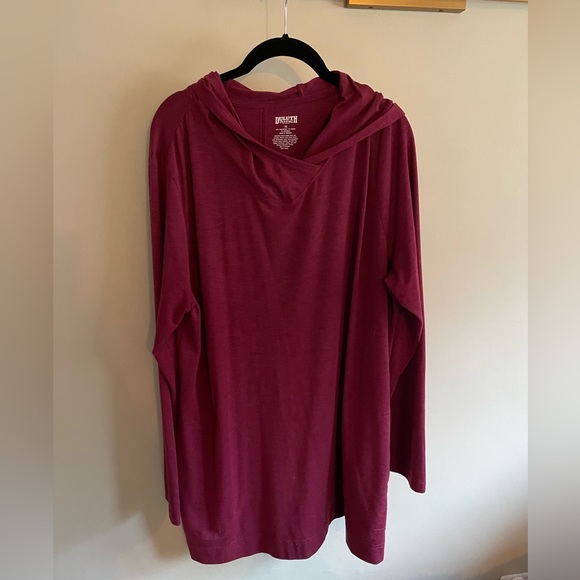 Duluth Trading Co Tops - Duluth Trading women’s XL Dry and Mighty Hoodie Tunic, has hood & pockets